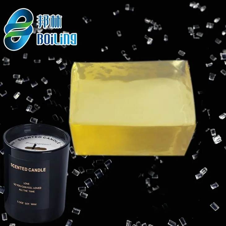 Trykkfølsomt lim for festing av lysveke